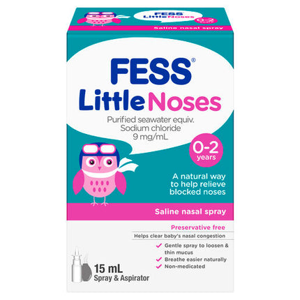 Fess Little Noses Nasal Spray + Aspirator 15mL