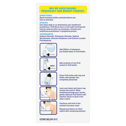 FLO Sinus Care Starter Kit + 12 Sachets