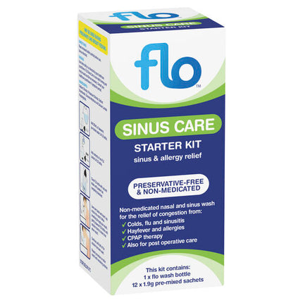 FLO Sinus Care Starter Kit + 12 Sachets