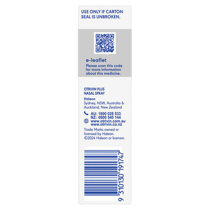 Otrivin Adult Plus Nasal Spray 10mL