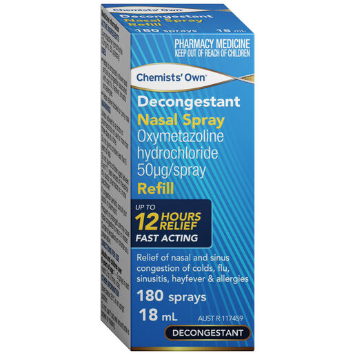 Chemists' Own Decongestant Nasal Spray Refill 18ml