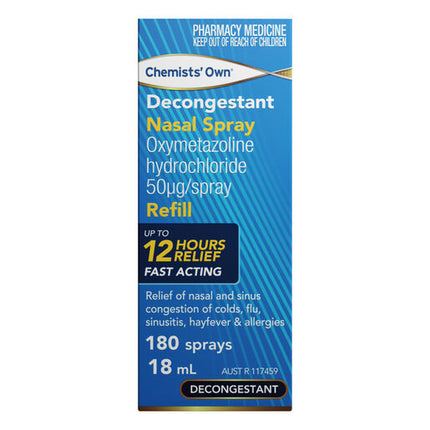 Chemists' Own Decongestant Nasal Spray Refill 18ml