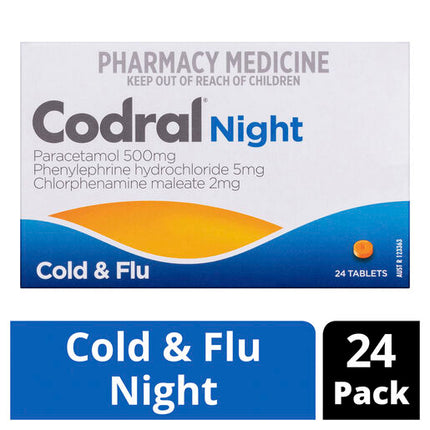 Codral Night Cold & Flu 24 Tablets