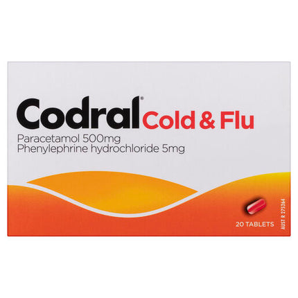 Codral Relief Cold & Flu Decongestant 20 Tablets