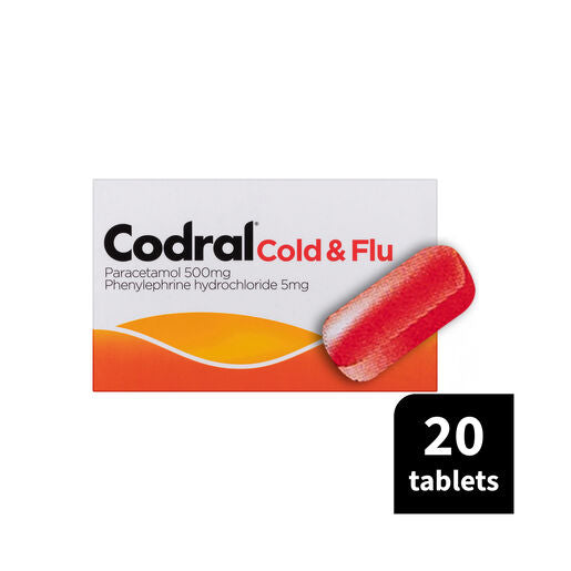 Codral Relief Cold & Flu Decongestant 20 Tablets