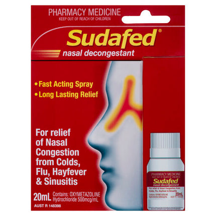 Sudafed Nasal Decongestant 20mL