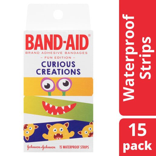 Band-Aid Curious Creations Waterproof Strips 15 Pack