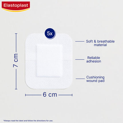 Elastoplast Sensitive Dressing XL 6x7cm 5 Pack