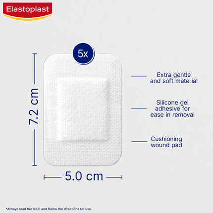 Elastoplast Ultra Sensitive Dressing XL 5 Pack