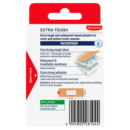 Elastoplast Extra Tough Waterproof 16 Pack