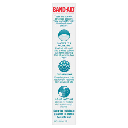 Band-Aid Advanced Healing Hydro Seal Gel Plasters Large 6 Pack