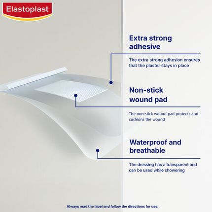 Elastoplast Waterproof Dressing XL 6x7cm 5 Pack
