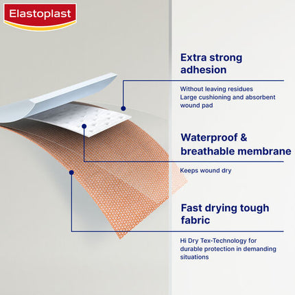 Elastoplast Extra Tough Waterproof 15 Pack