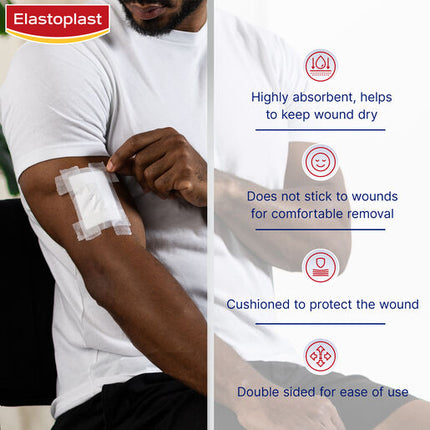 Elastoplast Non-Stick Wound Dressings 7.5x5cm 5 Pack