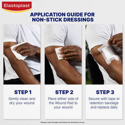 Elastoplast Non-Stick Wound Dressings 7.5x5cm 5 Pack