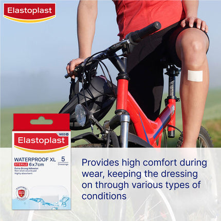 Elastoplast Waterproof Dressing XL 6x7cm 5 Pack