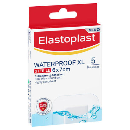 Elastoplast Waterproof Dressing XL 6x7cm 5 Pack
