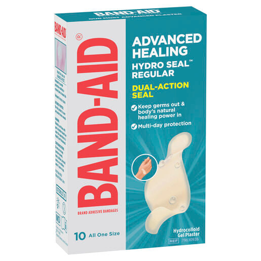 Band-Aid Advanced Healing Hydro Seal Gel Plasters Regular 10 Pack