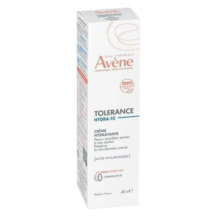 Avène Tolerance Hydra-10 Hydrating Cream for Dehydrated, Dry Sensitive Skin 40ml