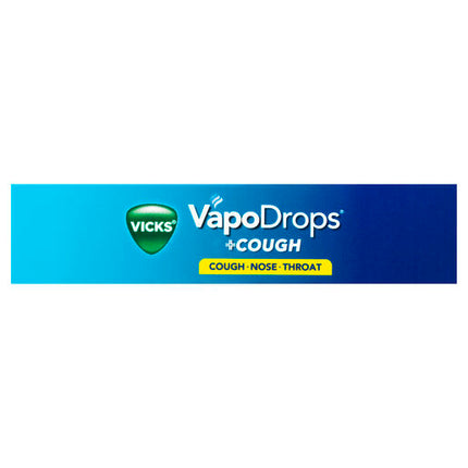 Vicks VapoDrops +Cough Honey Lemon Menthol 16 Lozenges