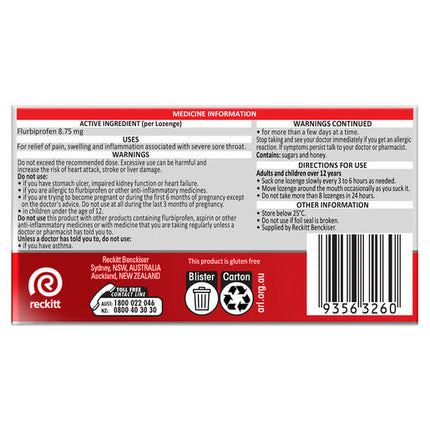 Strepfen Intensive Honey & Lemon 16 Lozenges