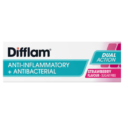 Difflam Sore Throat Sugar Free Strawberry 16 Lozenges