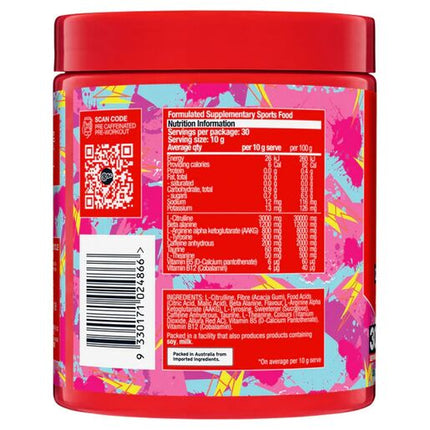 BSC PRE Caffeinated Pre-Workout Strawberry Bubblegum Flavour 300g