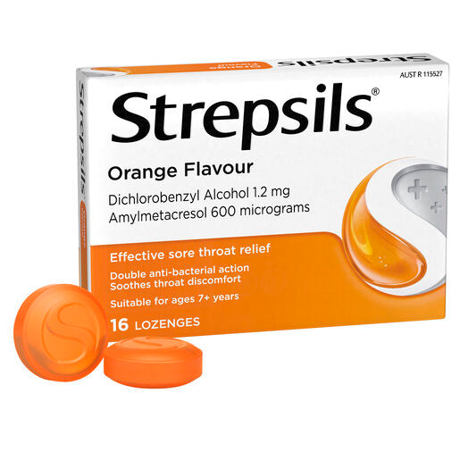 Strepsils Orange 16 Lozenges