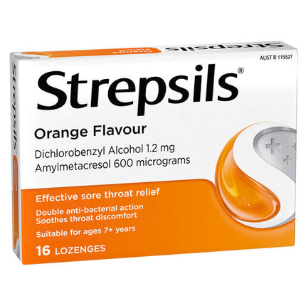 Strepsils Orange 16 Lozenges