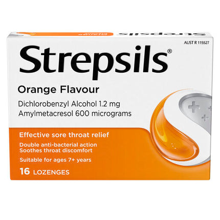 Strepsils Orange 16 Lozenges