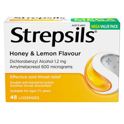 Strepsils Honey & Lemon 48 Lozenges