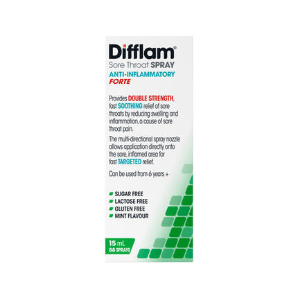 Difflam Forte Sore Throat Spray 88 Sprays 15mL