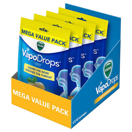 Vicks VapoDrops Butter Menthol 42 Lozenges