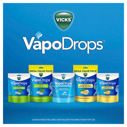 Vicks VapoDrops Original Menthol 42 Lozenges