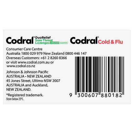 Codral Plus Cold & Flu 16s + Sore Throat Lozenges 16s