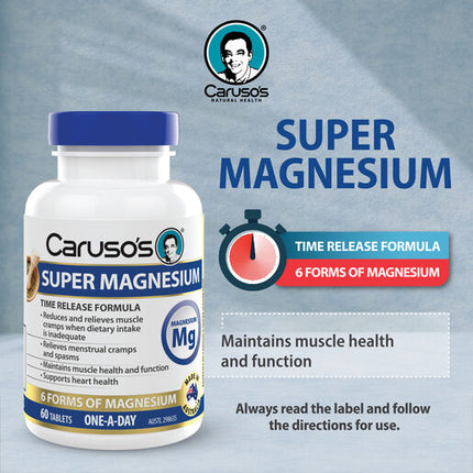 Caruso's Natural Health Super Magnesium 60 Tablets