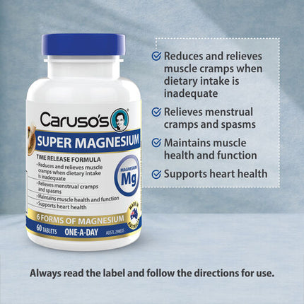Caruso's Natural Health Super Magnesium 60 Tablets