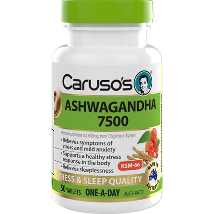 Caruso's Natural Health Ashwagandha 50 Tablets