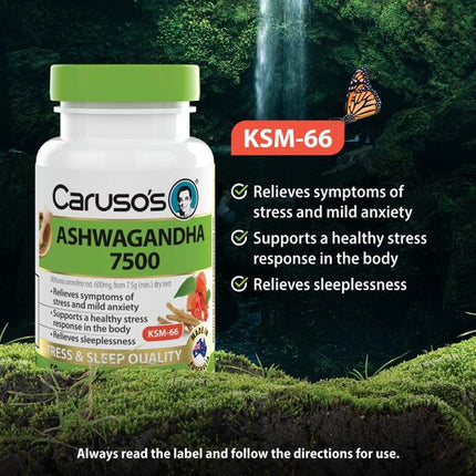 Caruso's Natural Health Ashwagandha 50 Tablets
