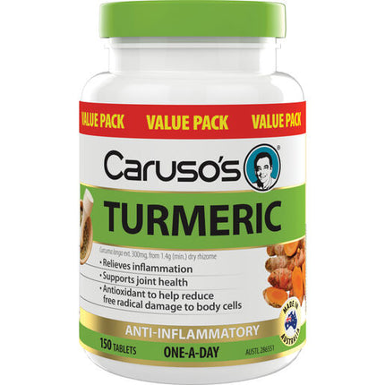 Caruso's Natural Health Turmeric 150 Tablets