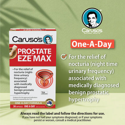 Caruso's Natural Health Prostate Eze Max 30 Capsules