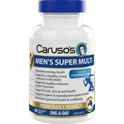 Caruso's Natural Health Men's Super Multi 60 Tablets