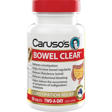 Caruso's Natural Health Bowel Clear 30 Tablets