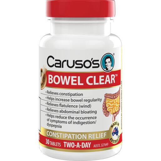 Caruso's Natural Health Bowel Clear 30 Tablets