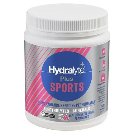 Hydralyte Plus Sports Watermelon Flavoured Powder 900g