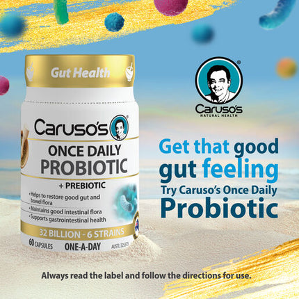 Caruso's Natural Health Probiotic - Once Daily 60 Capsules