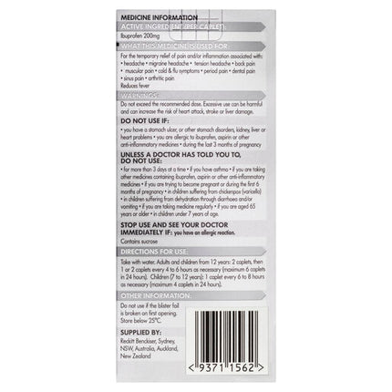 Nurofen 200mg Ibuprofen 12 Tablets