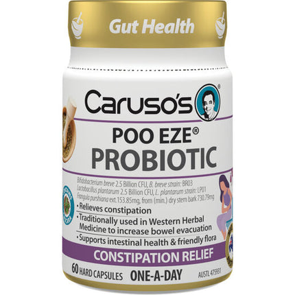 Caruso's POO EZE Probiotic 60 Capsules