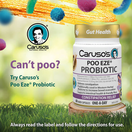 Caruso's POO EZE Probiotic 60 Capsules