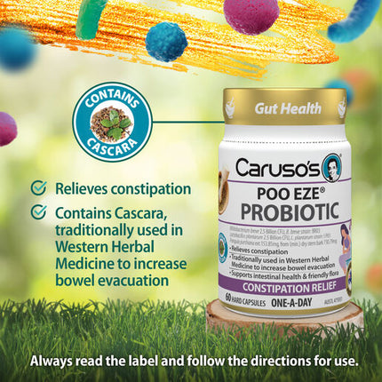 Caruso's POO EZE Probiotic 60 Capsules
